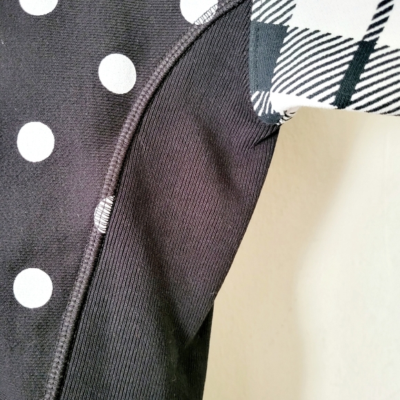 Champion x Urban Outfitters Mixed Print Mock Neck Sweatshirt  Small - Picture 5 of 12